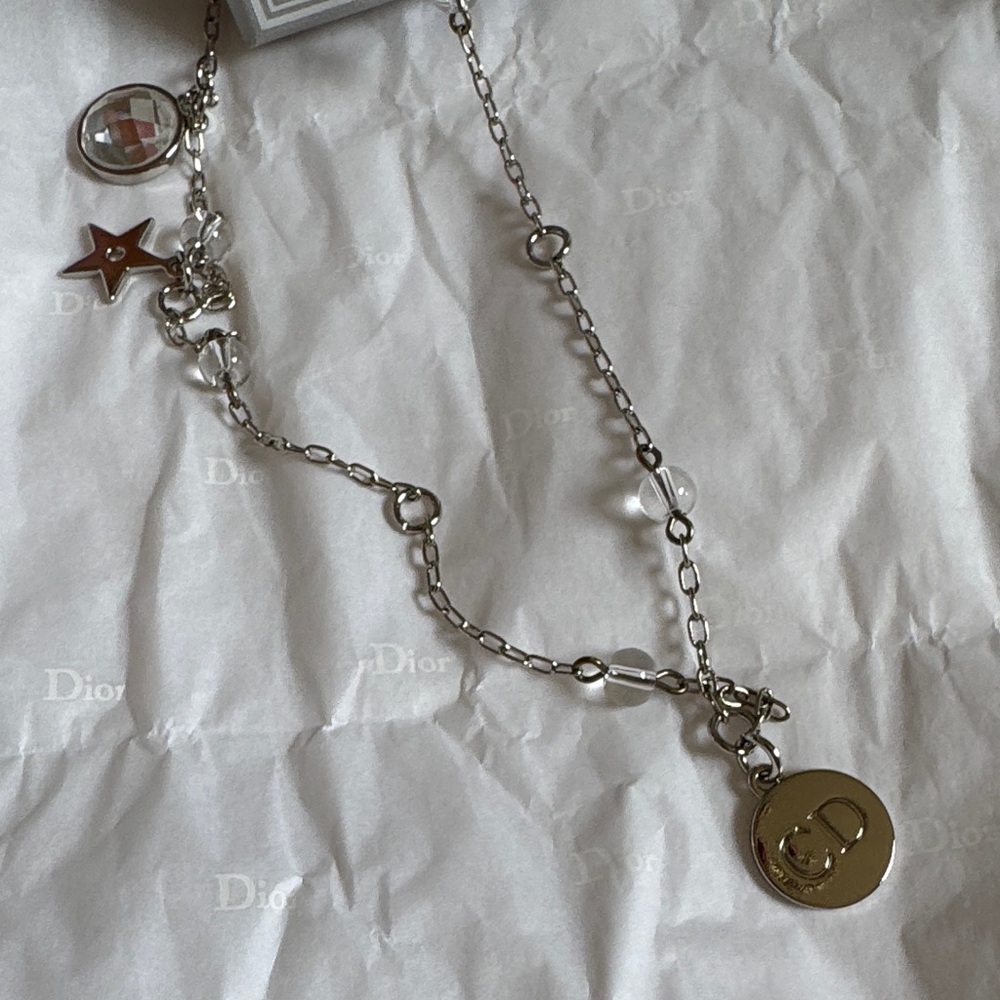 Dior Silver Bracelet with Pearl and Black Bow - Picture 3 of 3